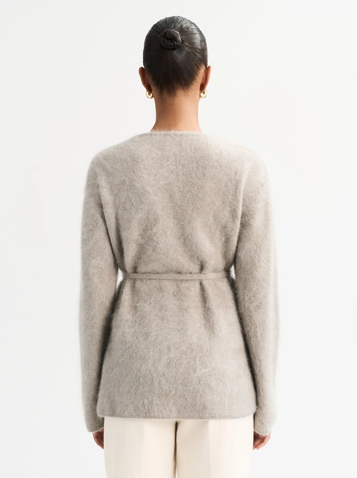 Brushed cardigan