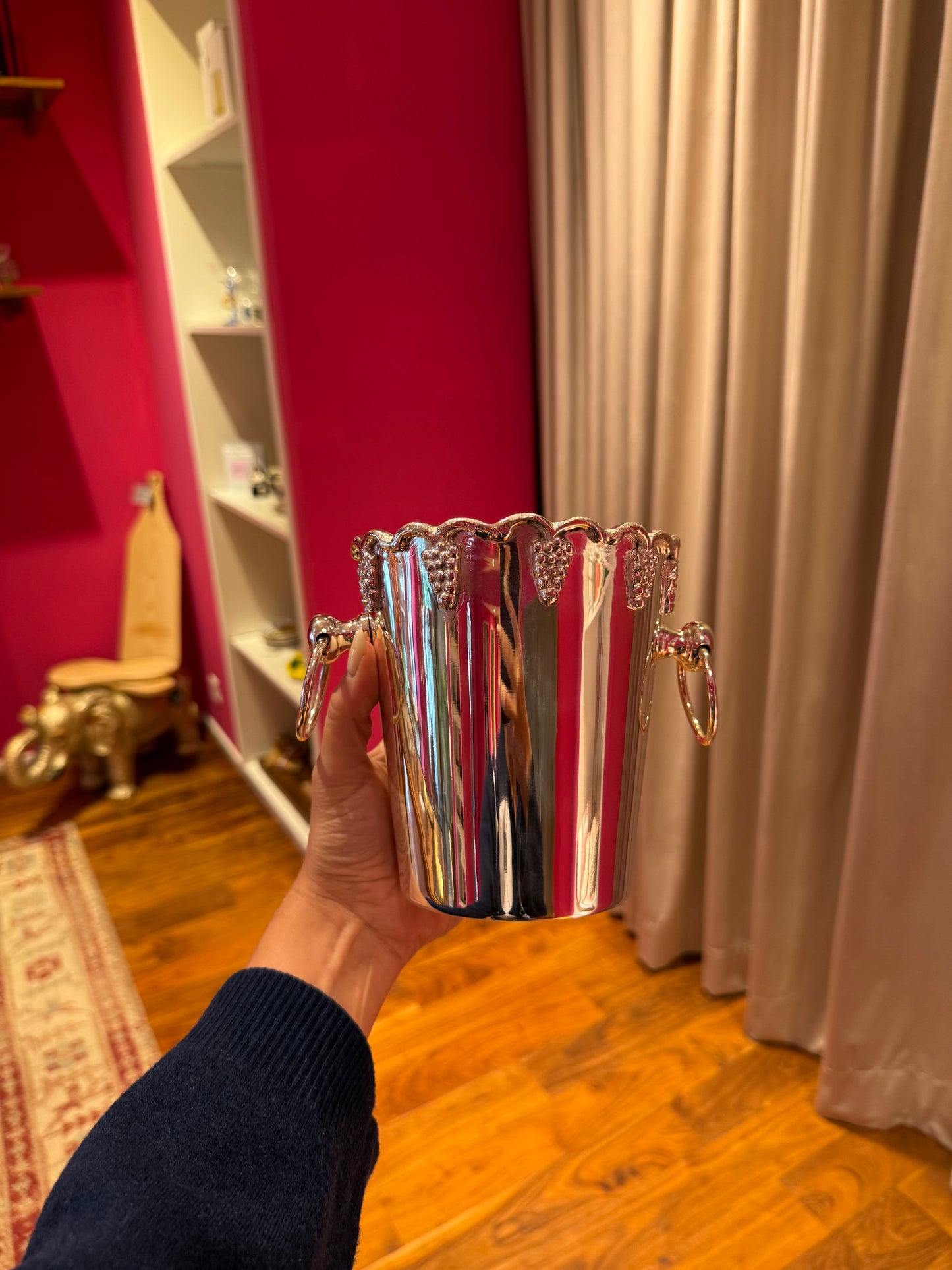 Classic argent wine cooler