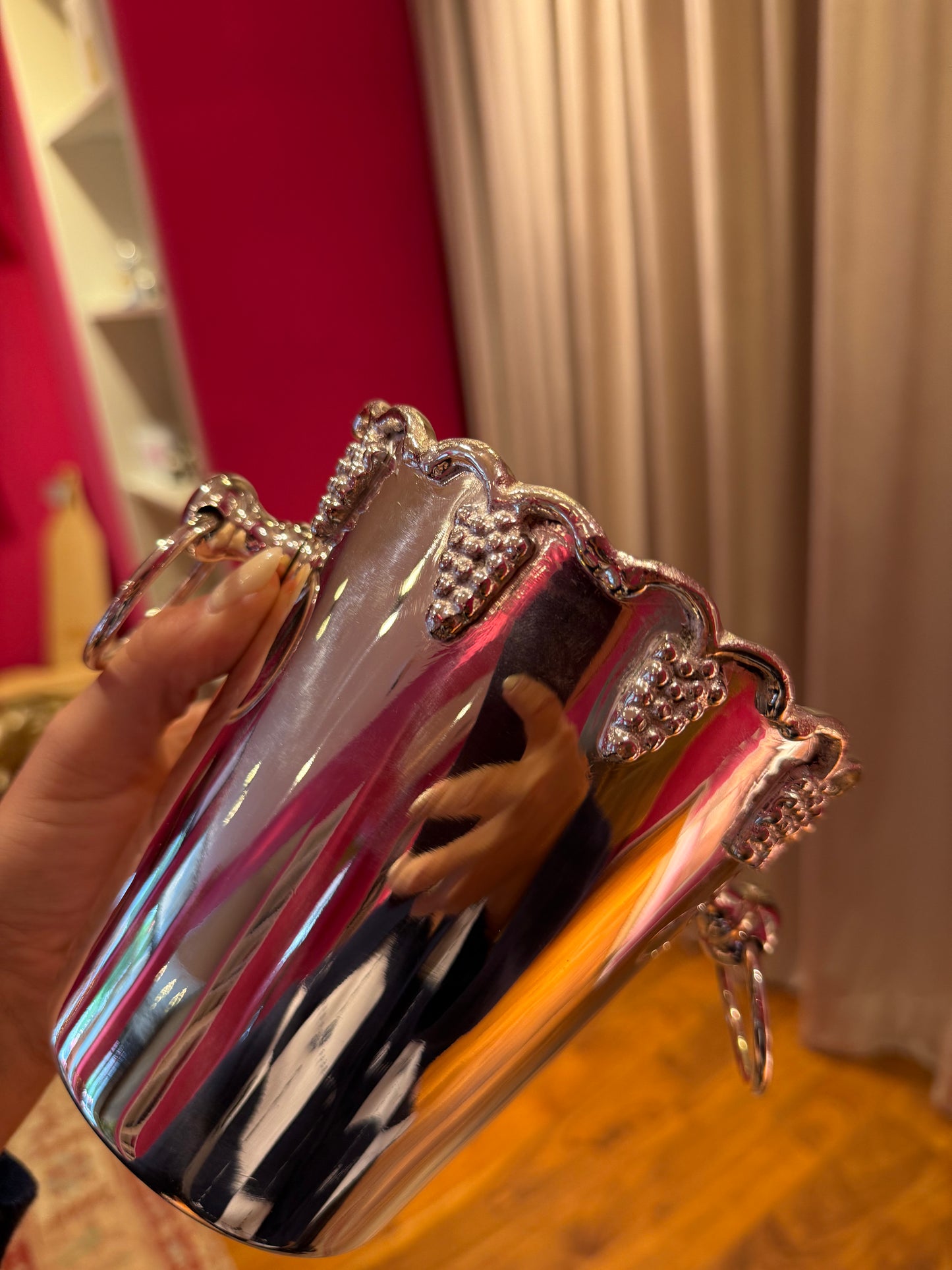 Classic argent wine cooler
