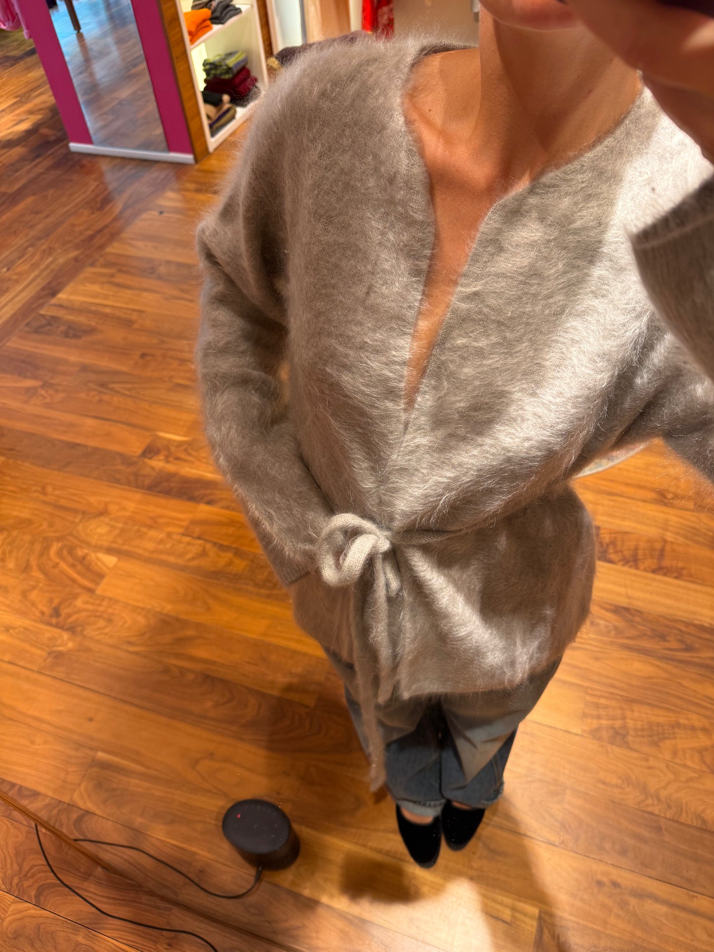 Brushed cardigan