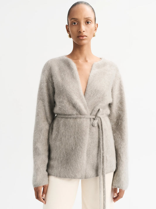 Brushed cardigan