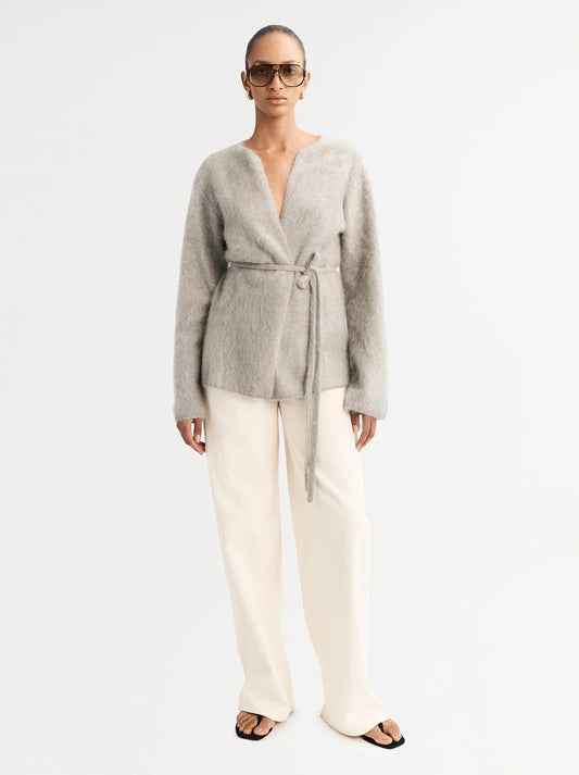 Brushed cardigan