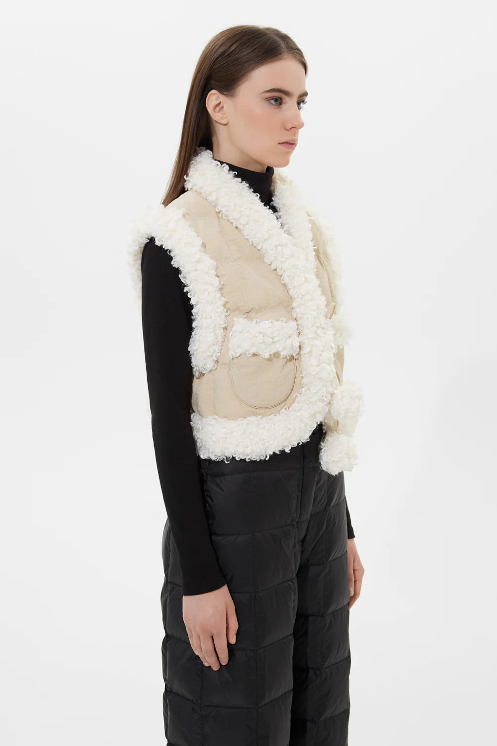 Cropped keptar vest