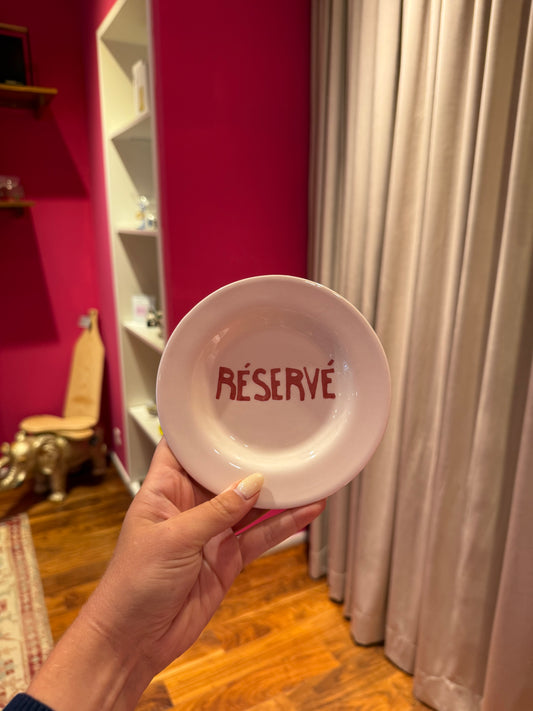 Réservé dessert plate